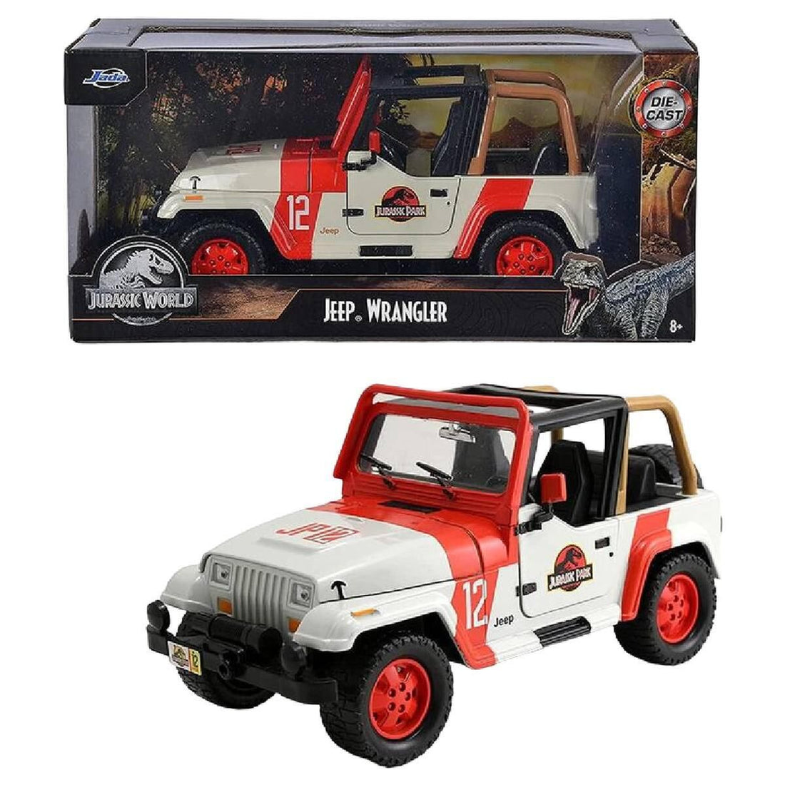 Carro Jeep Wrangler Jurassic Park 1/24