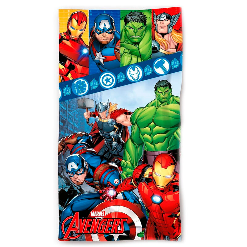 Toalha de Praia Microfibra Avengers Marvel 70x140cm