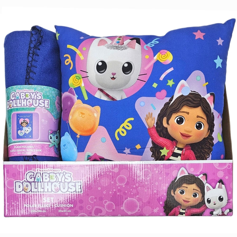Conjunto de Manta Polar e Almofada Gabby&