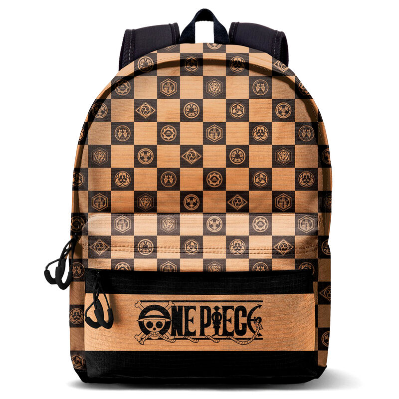 Mochila Escolar Plus Chess One Piece 43cm Adaptável