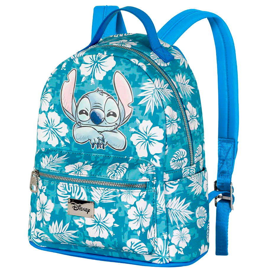 Mochila Creche Aloha Stitch Disney 27cm