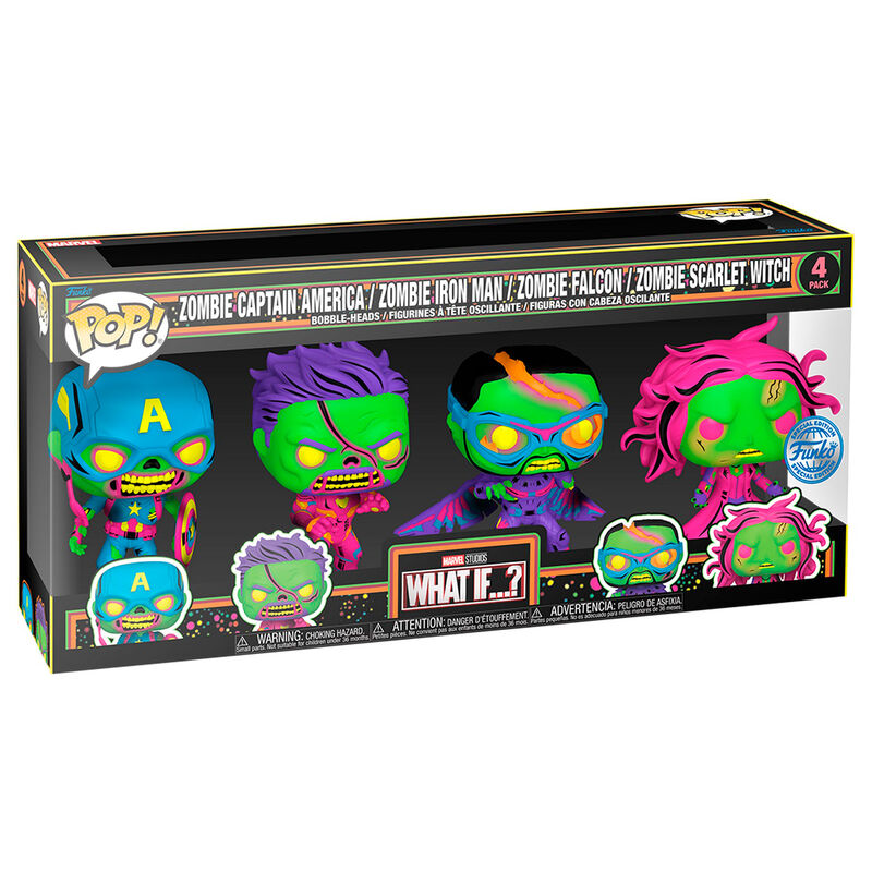 Pack 4 Figuras Funko POP Marvel What If...? Exclusive