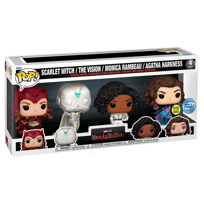 Pack de 4 figuras POP Marvel WandaVision Exclusive