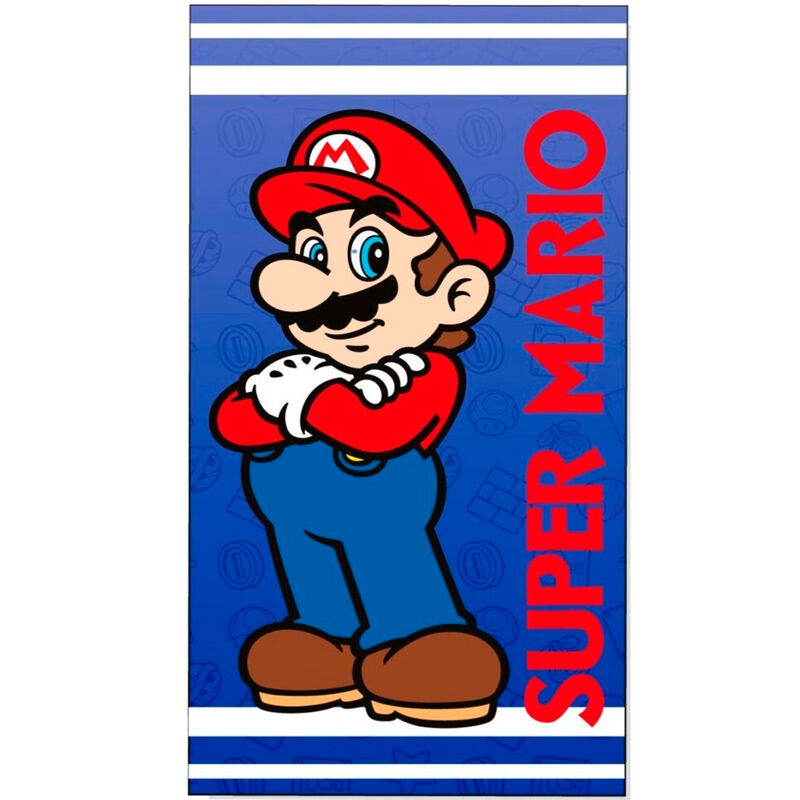 Toalha de Praia Algodão Super Mario Bros