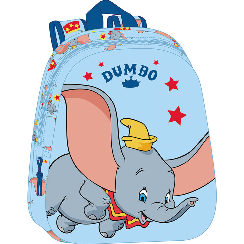 Mochila Pré-Escolar 3D Dumbo Disney 33cm