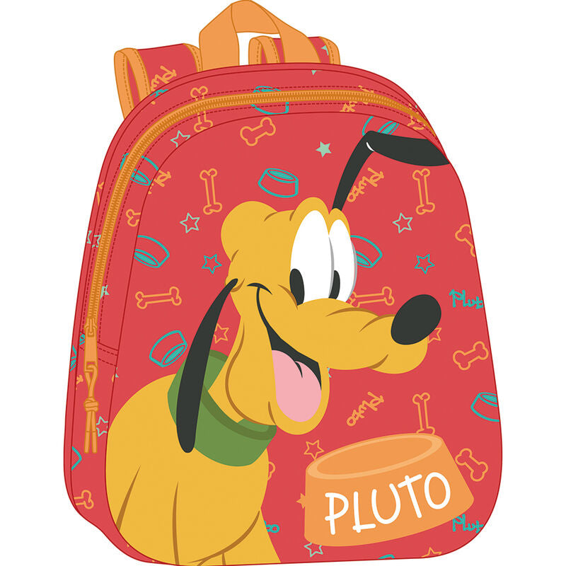 Mochila Pré-Escolar 3D Pluto Disney 33cm
