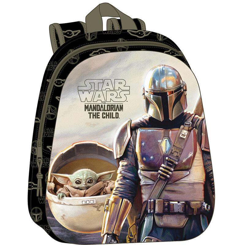 Mochila Pré-Escolar 3D The Mandalorian Star Wars 33cm