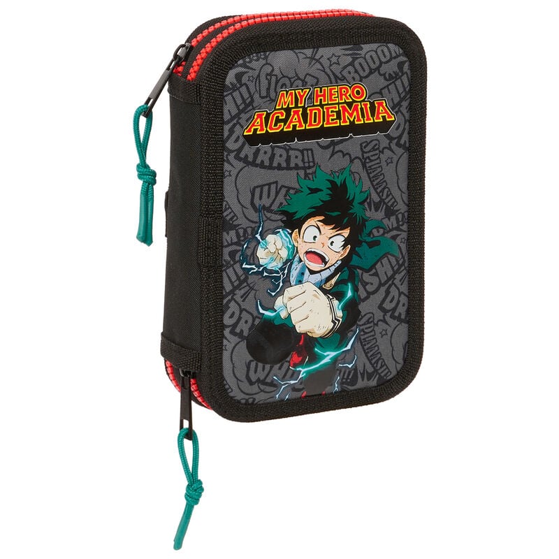 Estojo Duplo com Material Escolar My Hero Academia 28pcs