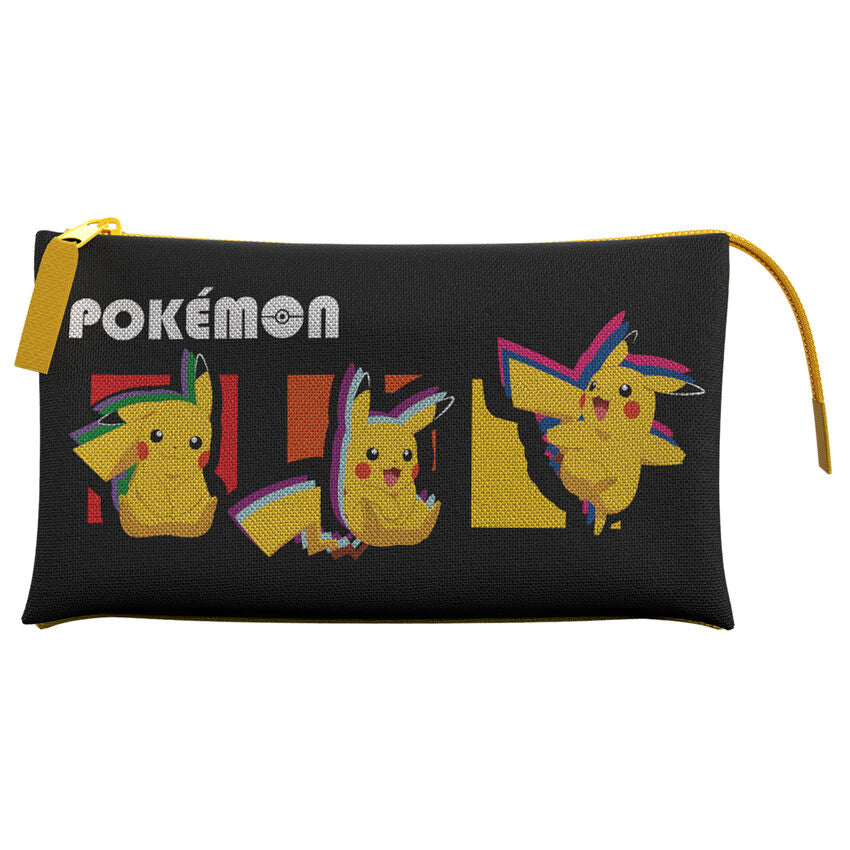 Estojo Triplo Pokemon