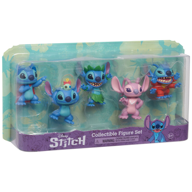 Pack 5 figuras Stitch Disney 7cm
