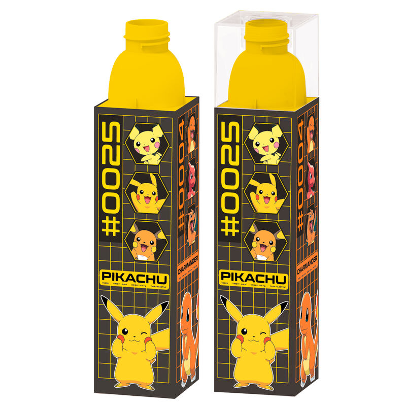 Garrafa de Água Cubo Pikachu Pokemon 650ml