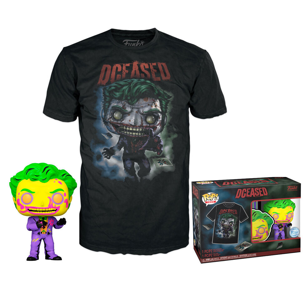 Set figura POP &amp; Tee DC Comics Joker