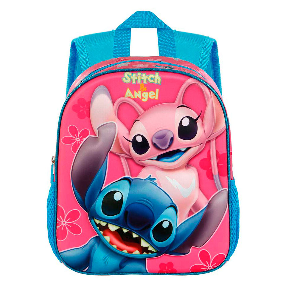 Mochila Pré-Escolar 3D Match Stitch Disney 31cm