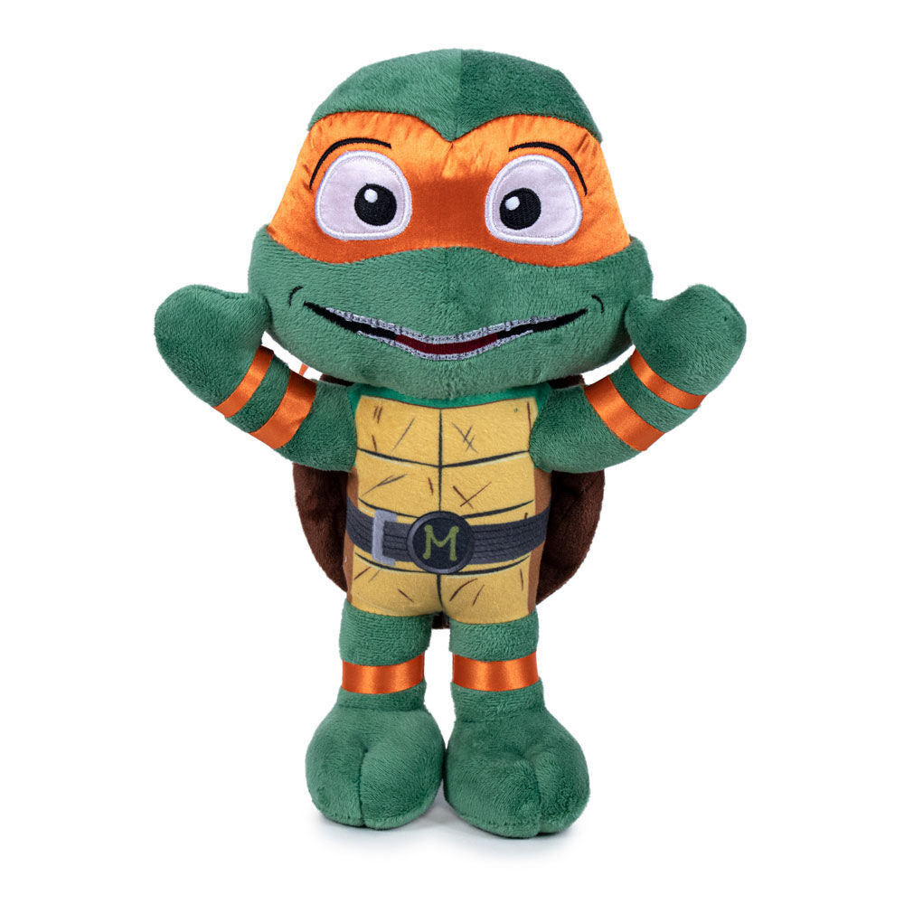 Peluche Michelangelo Mutant Mayhem Tartarugas Ninjas 21cm