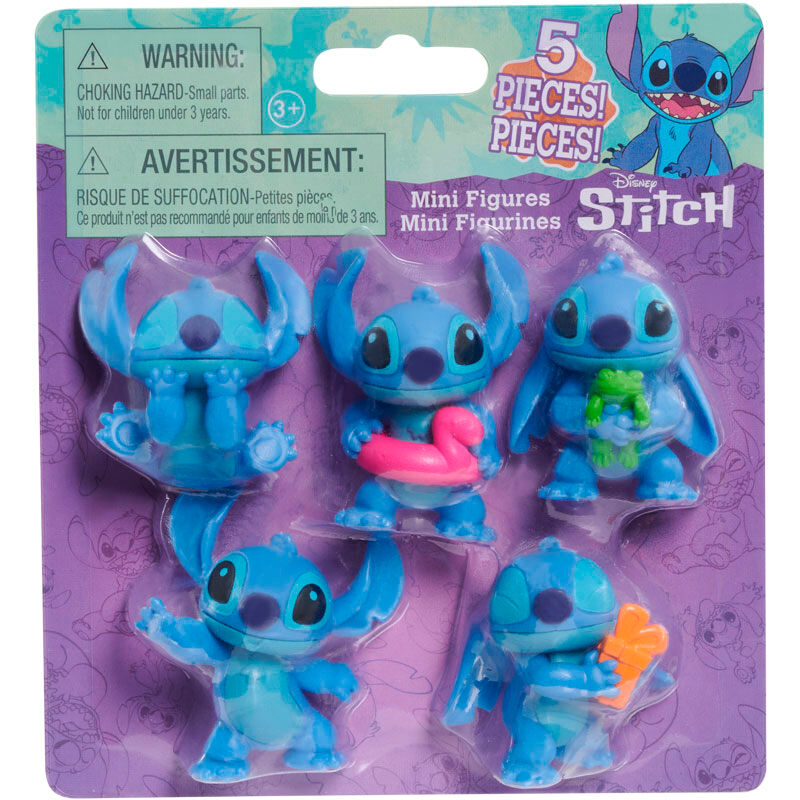 Pack 5 figuras Stitch Disney