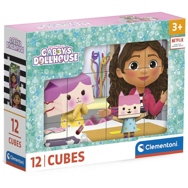 Puzzle Cubo Gabby Dollhouse 12pcs