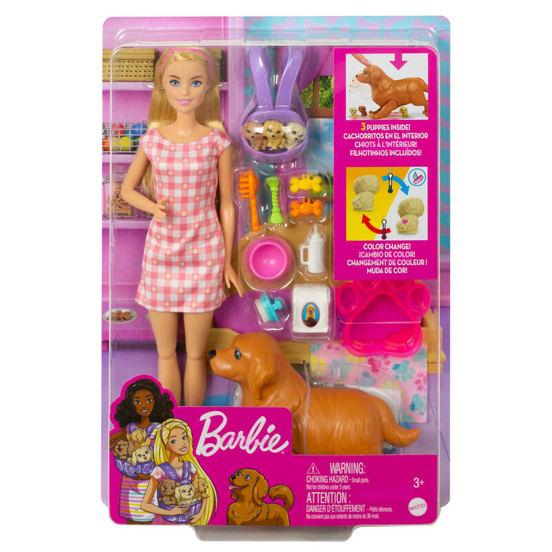 Boneca e Cachorros Barbie