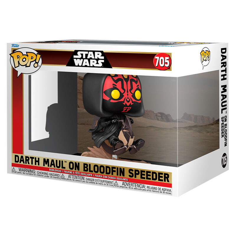 Funko POP Rides Deluxe Star Wars Darth Maul On Bloodfin Speeder