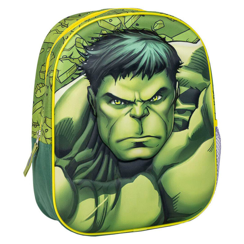 Mochila Pré-Escolar 3D Hulk Avengers Marvel 31cm