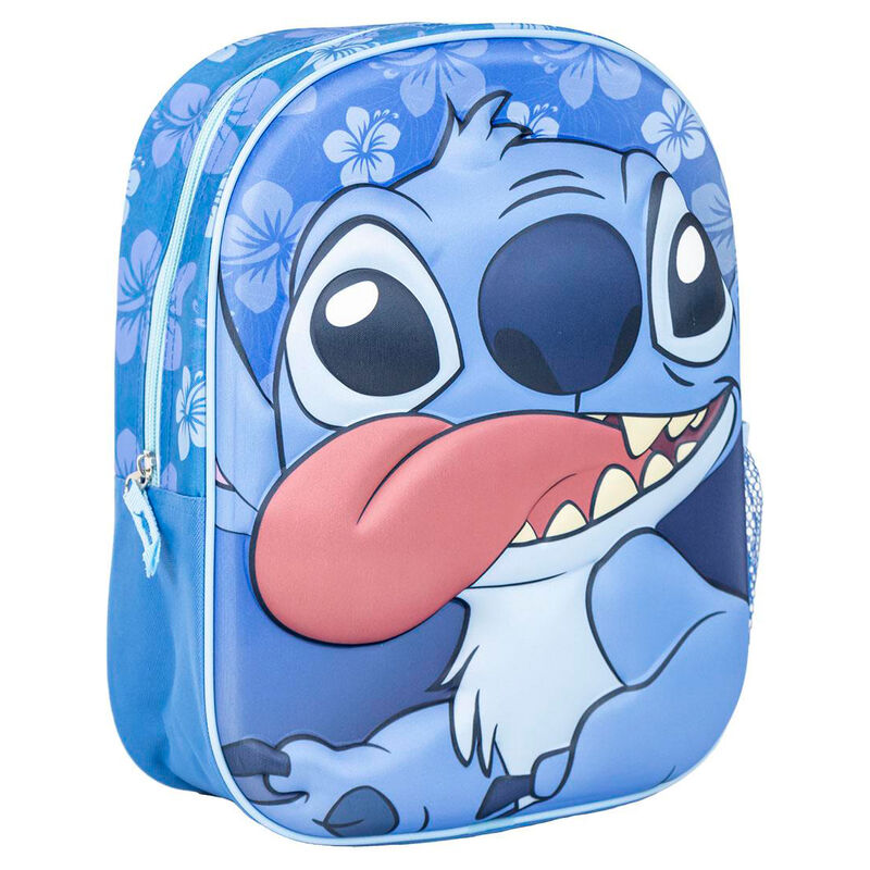 Mochila Pré-Escolar 3D Stitch Disney 31cm