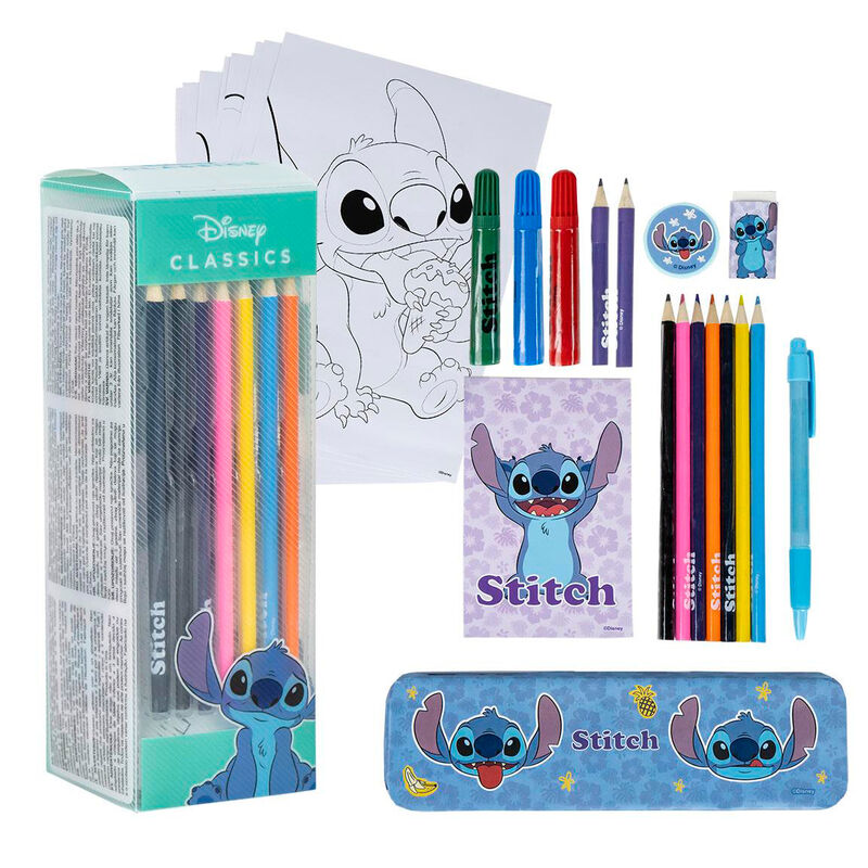 Set de Papelaria Stitch Disney