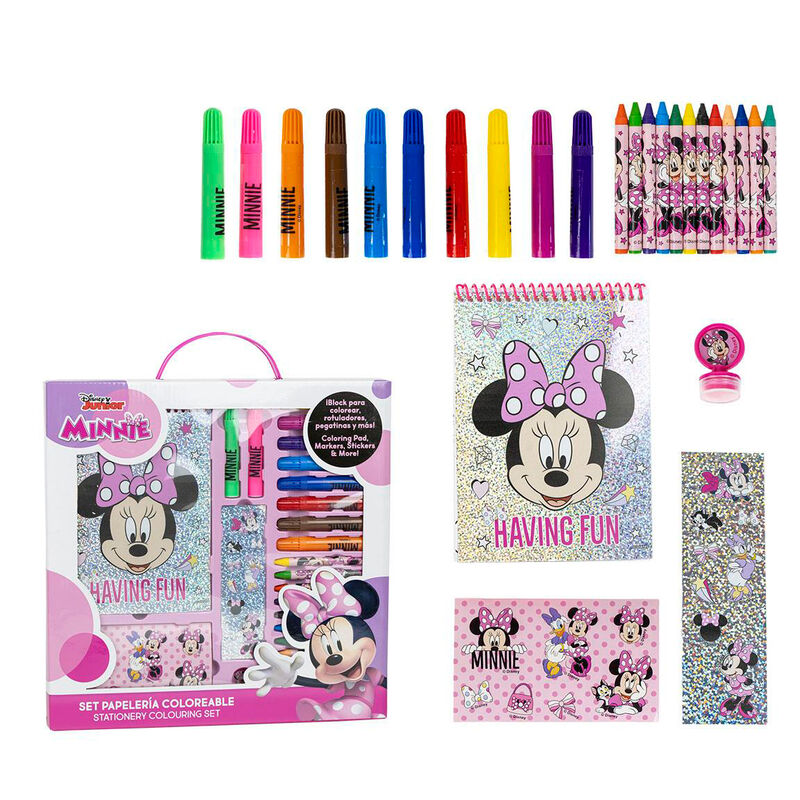 Set de Papelaria Minnie Disney