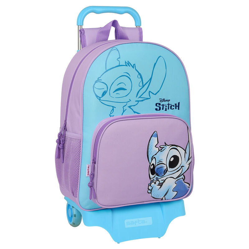 Mochila Escolar Trolley 42cm Sweet Stitch Disney