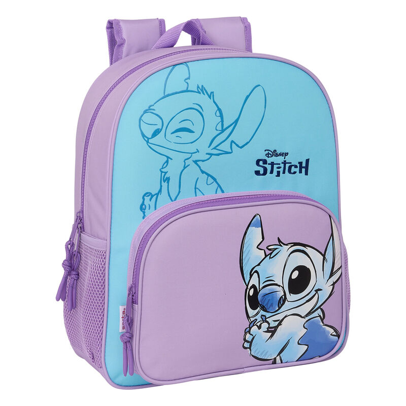 Mochila Escolar Adaptável 38cm Sweet Stitch Disney