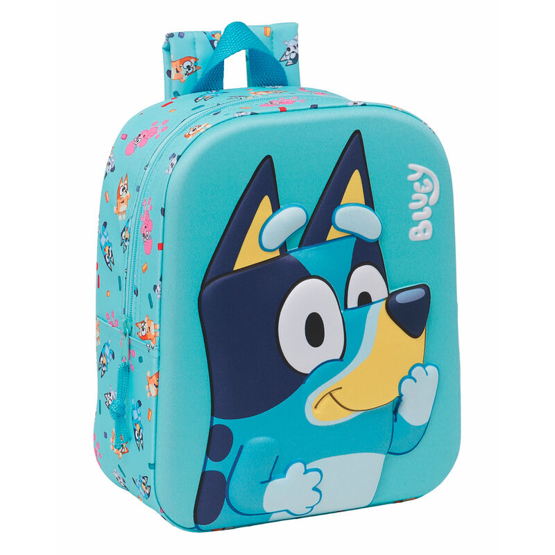 Mochila Creche 3D Bluey 27cm