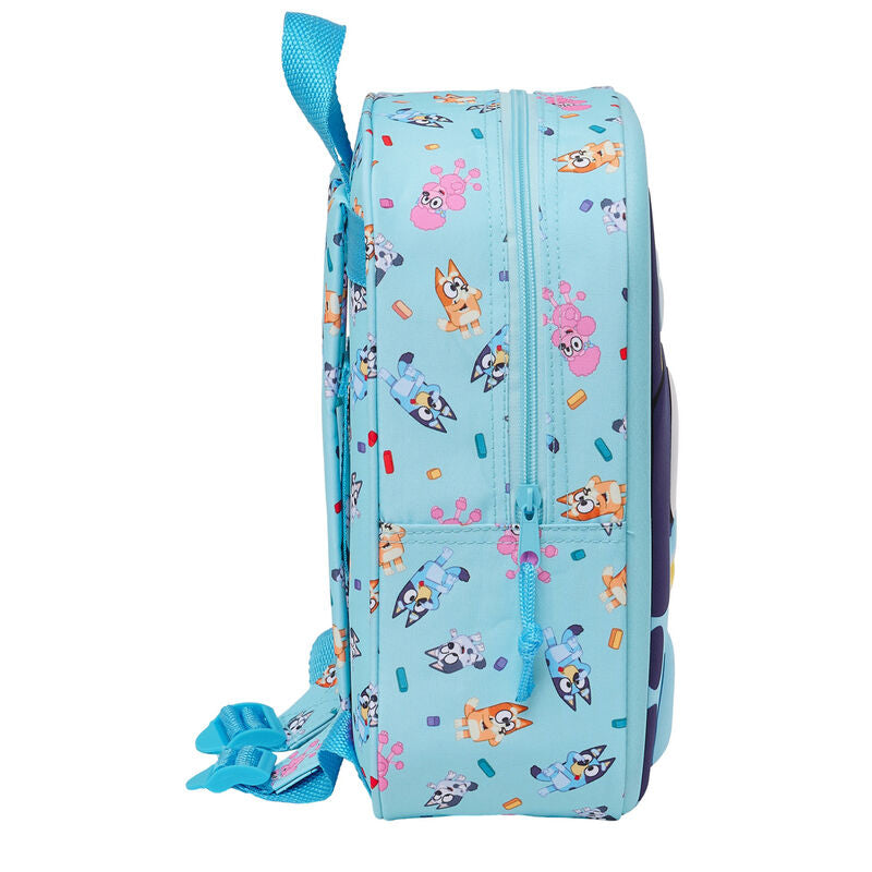 Mochila Creche 3D Bluey 27cm