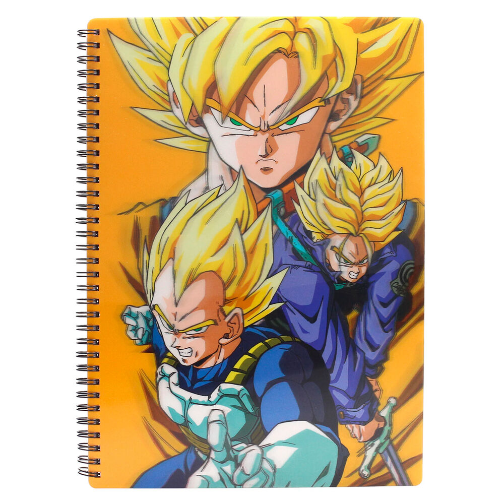 Caderno A4 Saiyans Dragon Ball Z