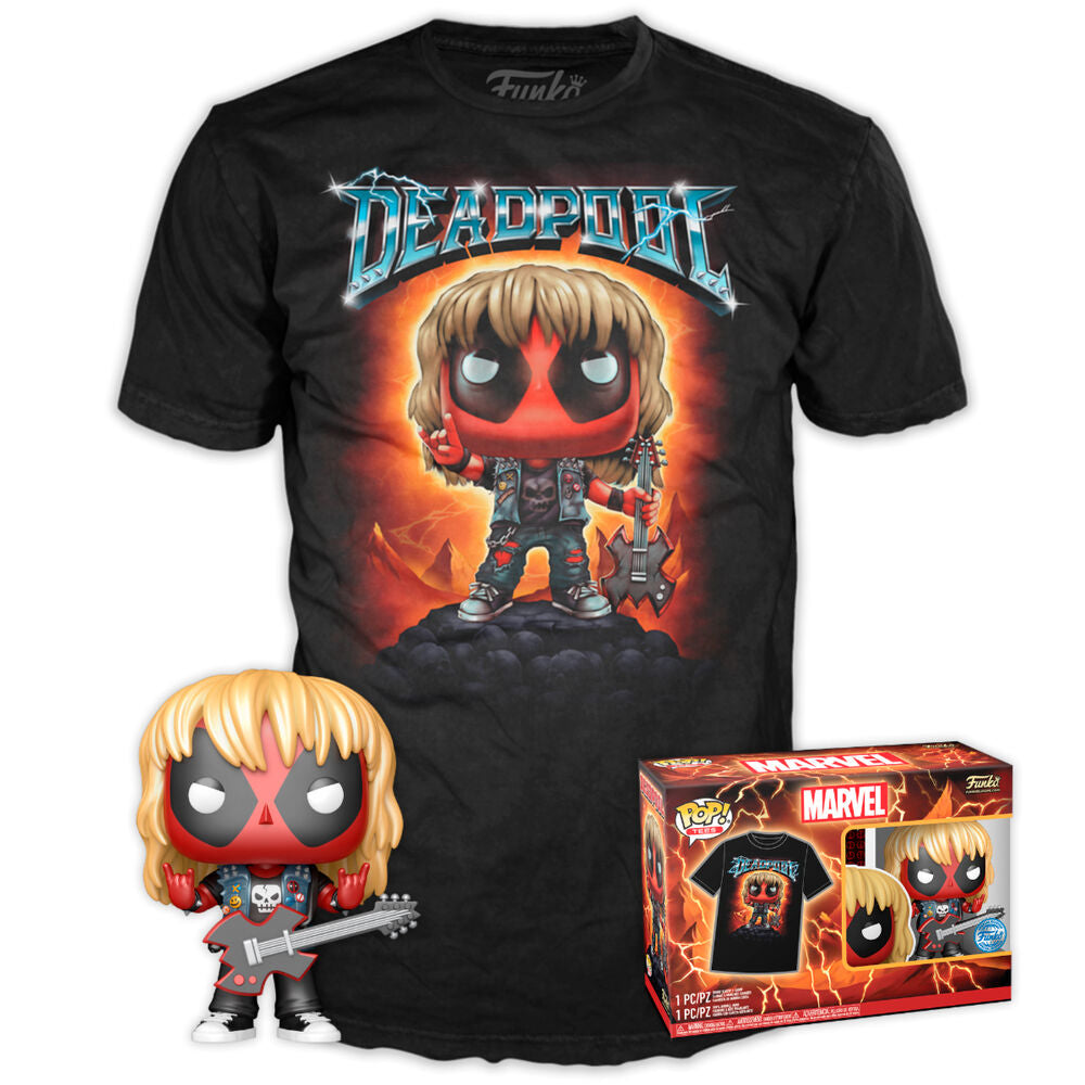 Set figura POP &amp; Tee Marvel Deadpool Heavy Metal
