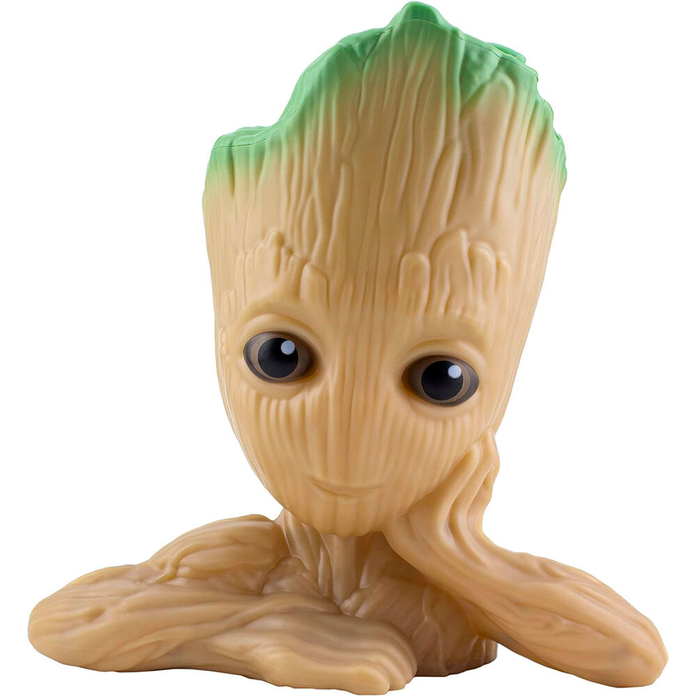 Lâmpada 3D Groot Guardiões da Galáxia Marvel 22cm Som