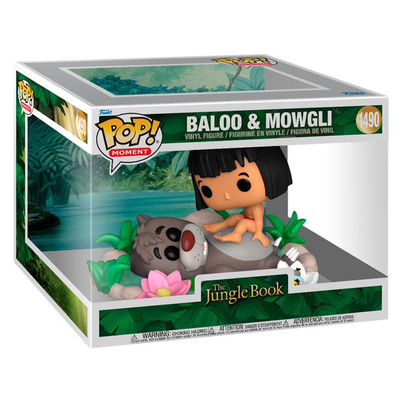 Funko POP Moment Disney El Libro de la Selva Baloo &amp; Mowgli