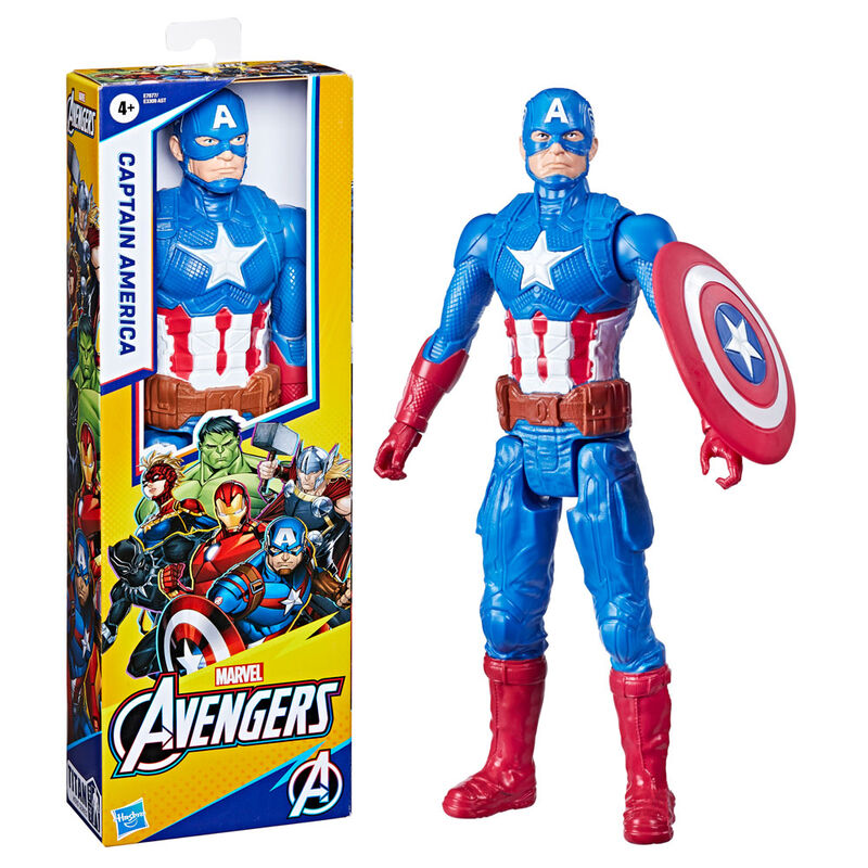 Figura Capitan America Deluxe Titan Hero Avengers Marvel 30cm