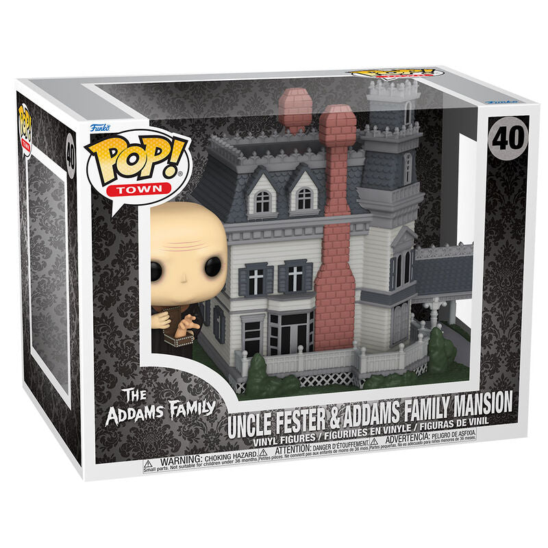 Figura POP Town The Addams Family Uncle Fester &amp; Addams Family Mansion