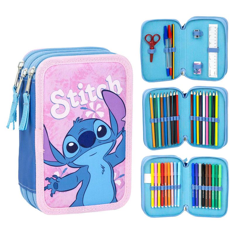 Estojo Triplo Stitch Disney