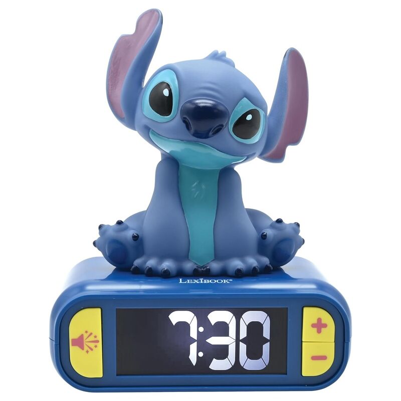 Despertador 3D Digital Stitch Disney Luz e Som