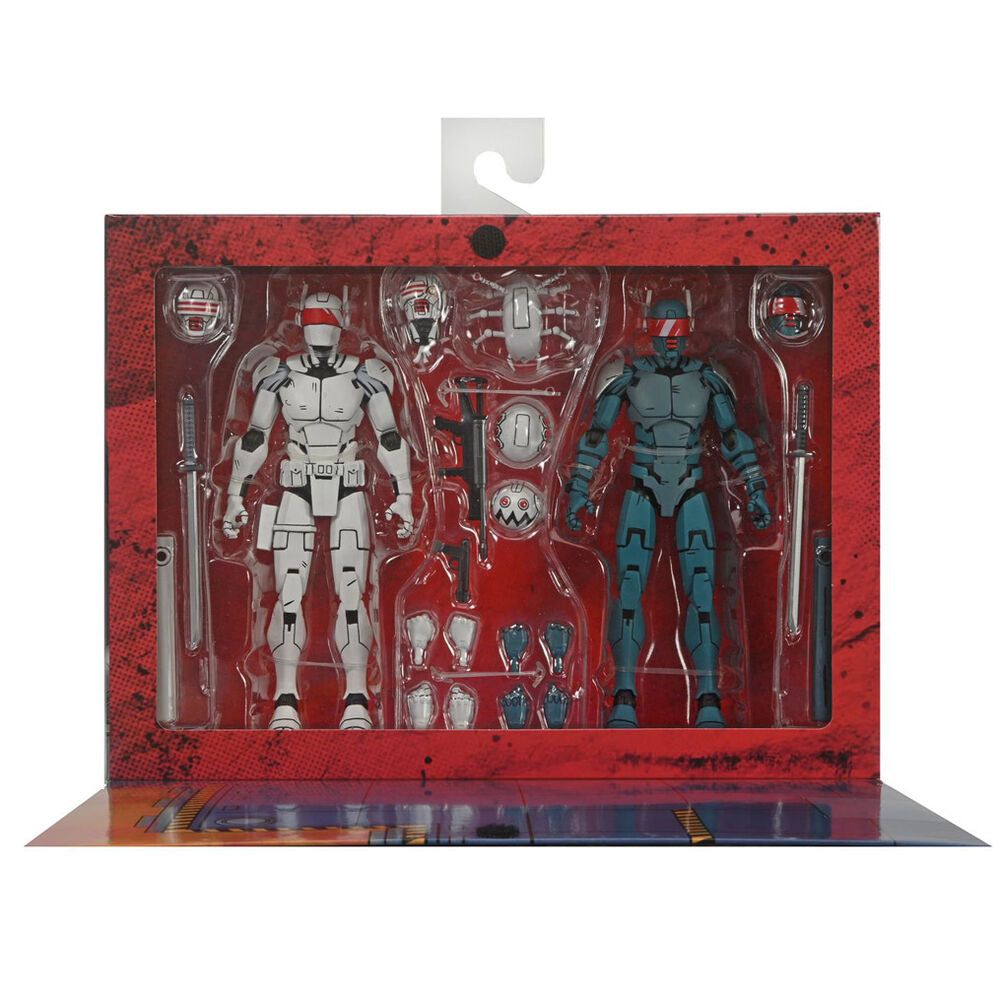 Set 2 figuras Synja Patrol Troop Reinforcements Teenage Mutant The Last Ronin Tartarugas Ninja 18cm