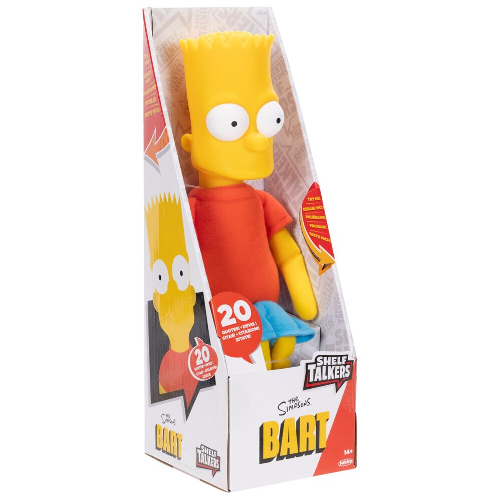 Peluche Falante Bart Shelf The Simpsons Ingles 33cm