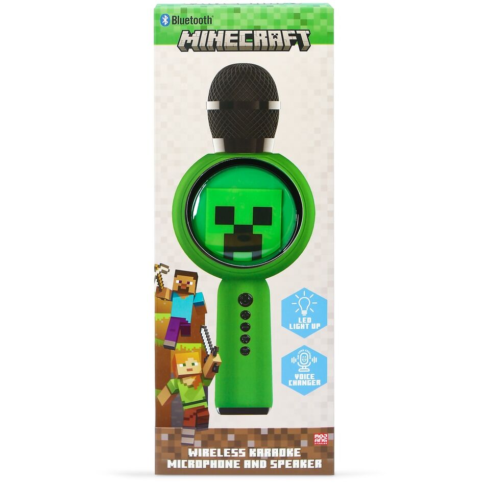 Microfone LED Minecraft