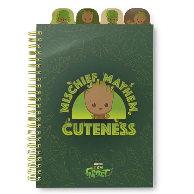 Caderno A5 Groot Marvel