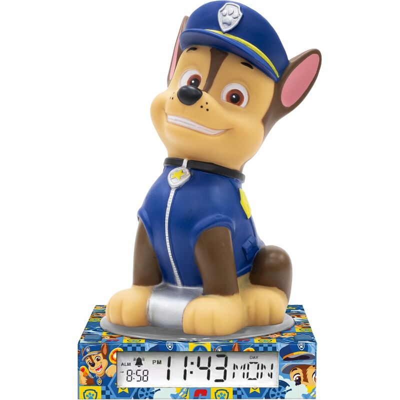 Candeeiro 3D com despertador Patrulha Pata