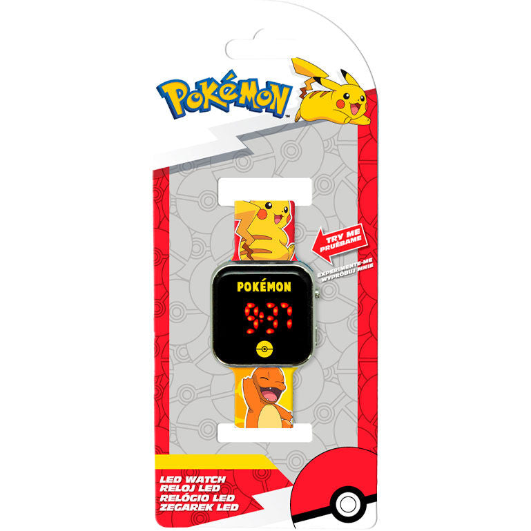 Relógio LED Pokemon