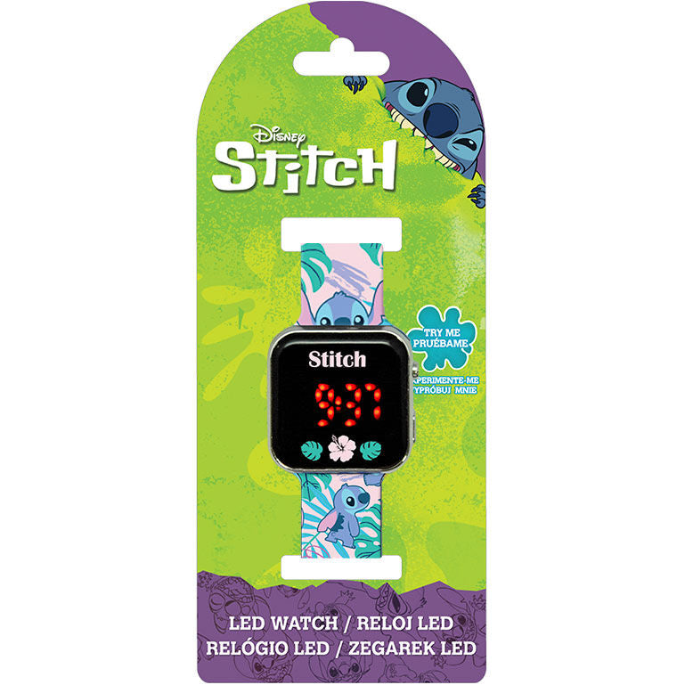 Relógio LED Stitch Disney