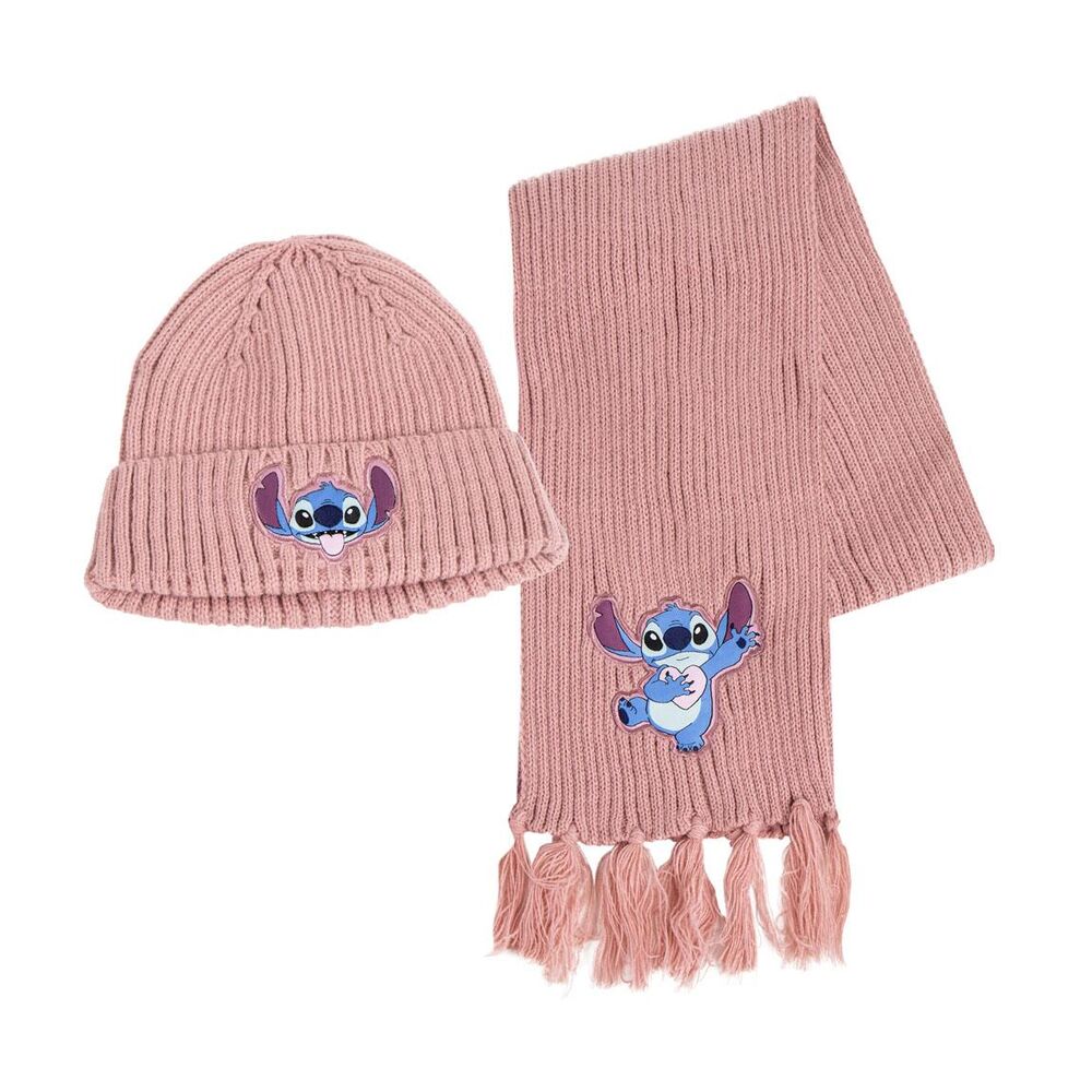 Conjunto de Gorro e Cachecol Stitch Disney