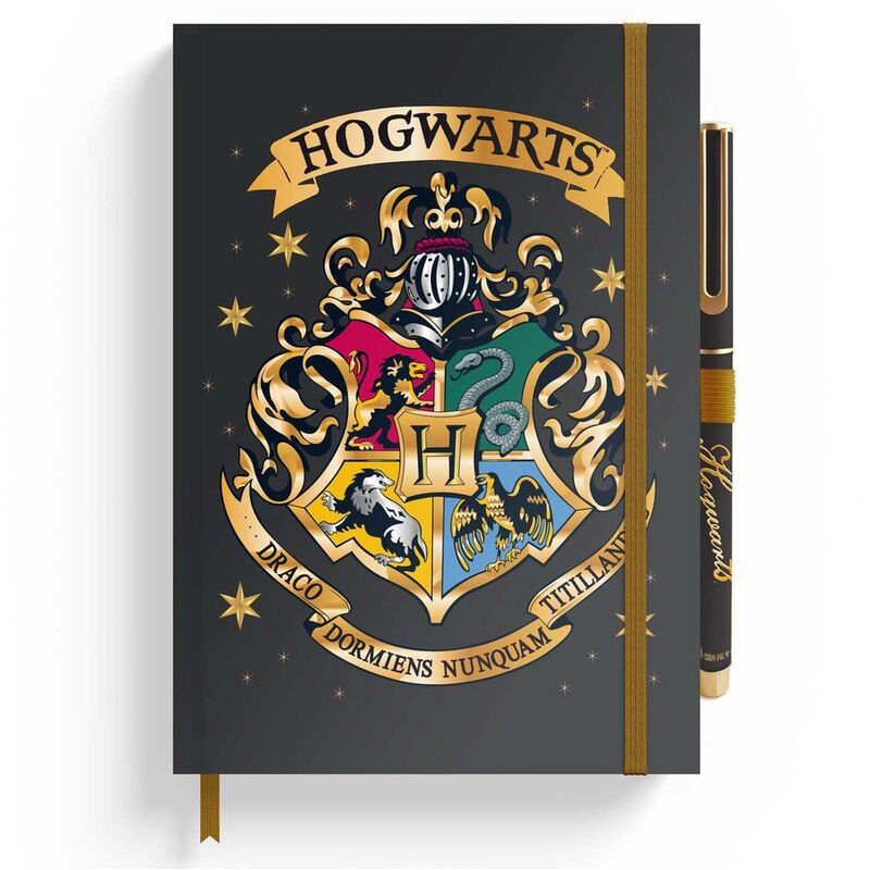 Caderno A5 Premium + Caneta Hogwarts Harry Potter