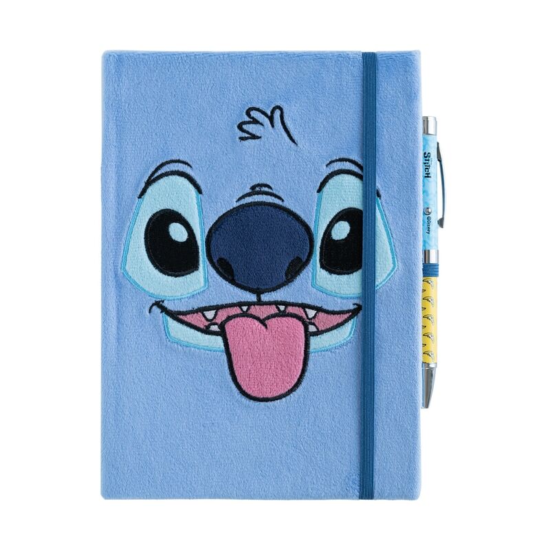 Caderno A5 premium + Caneta Protetor Stitch Disney
