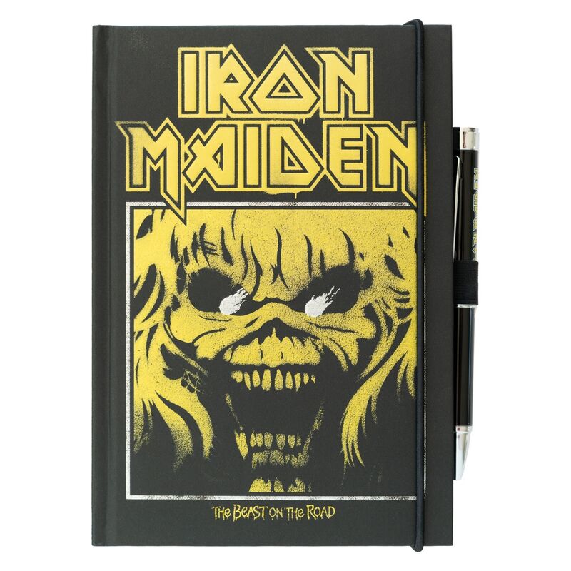 Caderno A5 Premium + Caneta Projetora Iron Maiden