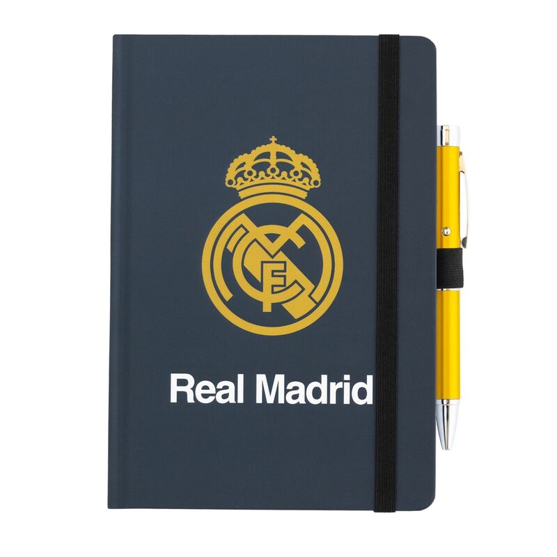 Caderno A5 Premium + Caneta Real Madrid